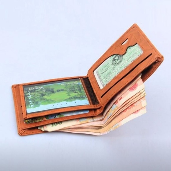 Men’s Leaf Pattern Wallet - Picture 6 of 10